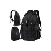 Rucsac Militar Turistic Trizand Negru 25 Litri Oxford 900D Sistem MOLLE