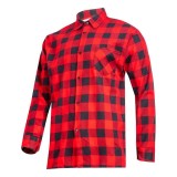 Camasa Flanel Cu Carouri / Rosu - 2xl/h-188