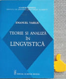 Teorie si analiza in lingvistica Emanuel Vasiliu
