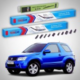 Cumpara ieftin Ștergătoare Suzuki Grand Vitara II JT 3 Uși 2005-2008 | Set Față și Spate Flat Premium &ndash; TeamCar&reg;