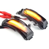 Semnalizari dinamice LED oglinda pentru Skoda Fabia 2014-2019, Rapid 2017-2020, secventiale, negru, plug-play
