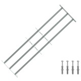 vidaXL Grilaj de Securitate pentru Feronerie cu 3 Bare &Icirc;ncuiate 3 pcs 42031278