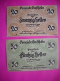 HOPCT BANCNOTA NOTGELD NR 31 ERNSHOFEN - SET 2 BUC -20 SI 50 HELLER 1920 -AUSTRIA