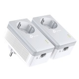 Cumpara ieftin Starter kit Powerline TP-LINK TL-PA4010PKIT AV600 Passthrough - TP-LINK TL-PA4010PKIT