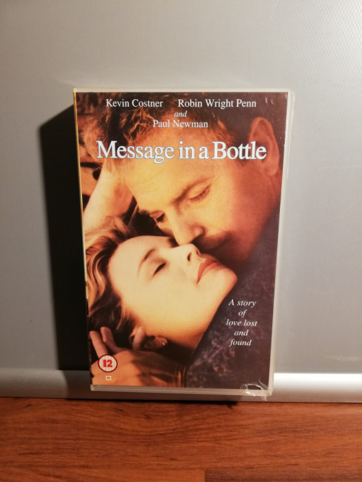 caseta VHS Originala Film - MESSAGE IN A BOTTLE - (1990/WARNER/UK) - ca Noua