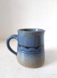 Cana ceramica (gresie) facuta manual, artist made, studio pottery, 9.5cm inaltime