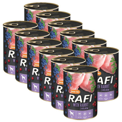 Rafi Adult GF Pat&amp;eacute; with Rabbit 12 x 400 g foto