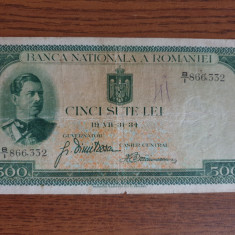 500 lei 1934