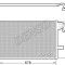 Condensator climatizare AC Denso, VOLKSWAGEN TRANSPORTER T5, 09.2009-08.2015 motor 2.0/2.0 TSI benzina; 2.0 TDI; 2.0 BiTDI, aluminiu/ aluminiu brazat