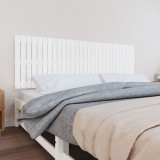 Tablie de pat pentru perete, alb, 185x3x60 cm, lemn masiv pin GartenMobel Dekor, vidaXL
