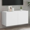 VidaXL Comodă TV de perete, alb, 80x30x41 cm 836952