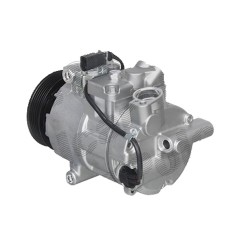 Compresor aer conditionat VW Transporter T5, 09.2009-08.2015, motorizare 2.0 TDI, 62kw, diesel, rola curea 100 mm, 6 caneluri, de tip Denso: 6SEU14