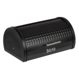 Cumpara ieftin Cutie Metalica Neagra pentru Paine &#039;Bread&#039; 38x28x18.5cm