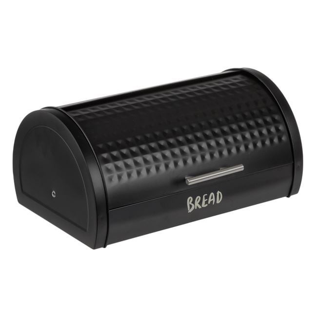 Cutie Metalica Neagra pentru Paine 'Bread' 38x28x18.5cm