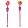 Set Creioane școlare, Model Fluture și Inimă, Multicolor, 2 Bucăți, Oem