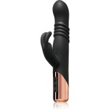 Rosy Gold Rabbit with Thrusting Function vibrator cu stimularea clitorisului 22.8 cm