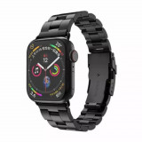 Cumpara ieftin Curea Ceas Apple Watch 1 2 3 4 5 6 7 SE (38mm 40 mm 41 mm) Negru W036, Techsuit