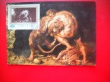 HOPCT MAXIMA ROMANIA NR 1126 HERCULE SI LEUL / P P RUBENS -PICTURA