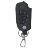 Husa cheie din piele pentru Audi A2 A3 A4 A5 A8, cusatura neagra , pentru cheie cu 3 butoane