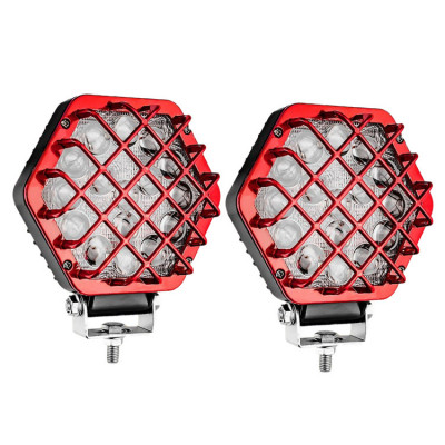 Set 2 x proiectoare auto lupa, 200W/set, 16LED, 6500K foto