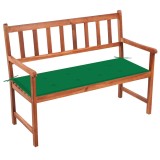 Cumpara ieftin Bancă de grădină cu pernă, 120 cm, lemn masiv de acacia