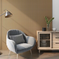 Set 8 panouri perete Vang stejar nuanta inchisa [NEU.HOLZ] HausGarden Leisure foto