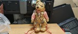 RF Reinart Faelens German Plush Teddy Bear Lederhosen Charivari w/Edelweiss Charms and Feathered Cap