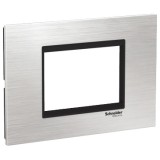 Rama Ornament 3M inox Schneider Eazy Styl argintiu negru LMR7663035