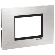 Rama Ornament 3M inox Schneider Eazy Styl argintiu negru LMR7663035