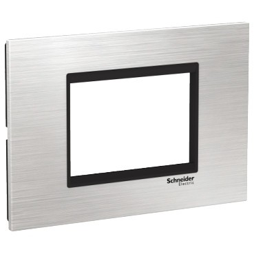 Rama Ornament 3M inox Schneider Eazy Styl argintiu negru LMR7663035 foto