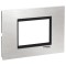 Rama Ornament 3M inox Schneider Eazy Styl argintiu negru LMR7663035