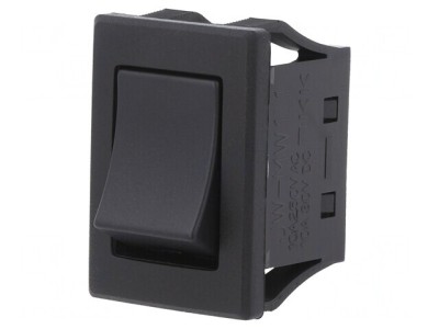 Rocker Switch ON-OFF 10A Black IP67 foto