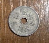 10 bani 1906, Rom&acirc;nia, fără litera J