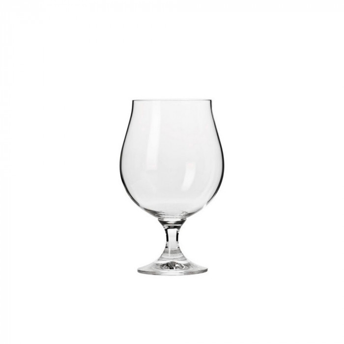 Set 6 pahare cristal pentru bere Krosno, 500 ml