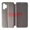 Husa Flip Round Samsung Galaxy A13 5G, Piele Ecologica, Fossil Gray