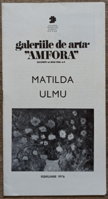 Expozitie Matilda Ulmu 1976 foto