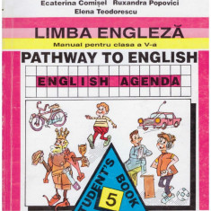 Autor colectiv - Limba engleza - manual pentru clasa a V-a + English agenda - 129100