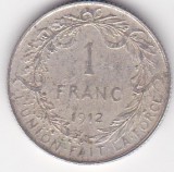 Moneda Argint Belgia 1 Franc 1912 - Numismatica