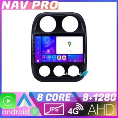 Navigatie Jeep Compass 2010 2016 KIT 2500 EDOTEC-LITE Android Ecran 720P Octa Core 8 128 Carplay CarStore Technology foto