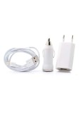 Cumpara ieftin Set Incarcare Cablu Date Lightning + Incarcator Auto &amp; Priza 1A iPhone