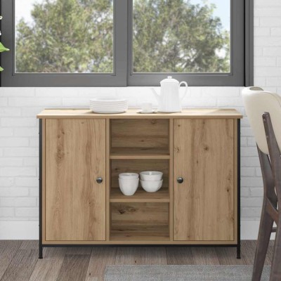vidaXL Bufet stejar artizanal 100 x 35 x 70 cm Lemn compozit 869095 foto