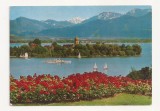 SG10- Carte Postala-Germania, Chiemsee mit Fraueninsel , Circulata 1976, Fotografie