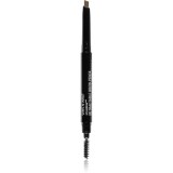 Wet n Wild Ultimate Brow creion dermatograf cu două capete pentru spr&acirc;ncene cu pensula culoare Taupe 0.2 g