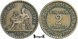 1923, 2 Francs - A Treia Republică Franceză - Franta, Europa