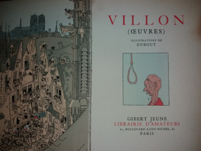 VILLON (OEUVRES) ILLUSTRATIONS DE DUBOUT {1954} foto