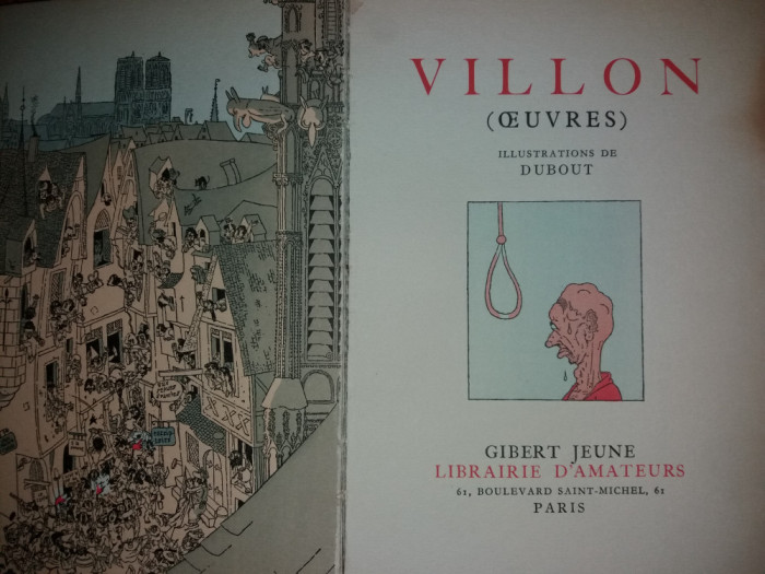 VILLON (OEUVRES) ILLUSTRATIONS DE DUBOUT {1954}