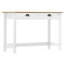 Gossi masa consola hill cu 2 sertare, 110x45x74 cm, lemn masiv pin