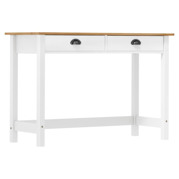Gossi masa consola hill cu 2 sertare, 110x45x74 cm, lemn masiv pin