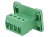 Conector Regletă Deconectabilă 4 Piste 7.62mm Phoenix Contact DFK-PC4/4-GF-7.62 Montare Panou 20A 630V Poliamidă Verde UL94V-0