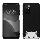 Husa Kwmobile pentru Xiaomi Redmi 10 (2022)/Redmi 10 (2021), Negru/Alb, Silicon, KWM000013XL002C, Carcasa
